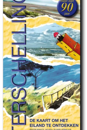 De kaart van Terschelling