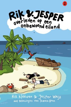 Rik en Jesper overleven op een onbewoond eiland